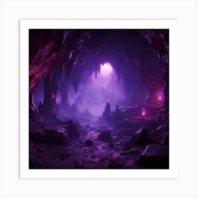 Corrupted Caves 2 Art Print