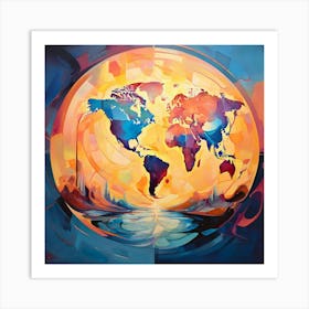 World In Motion Art Print