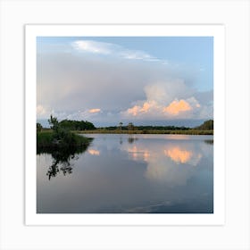 Sunset Over Halls River Art Print