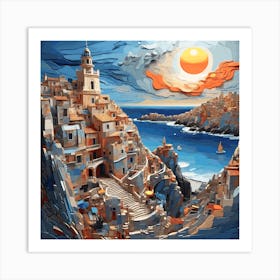 City By The Sea Art Print