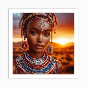 African Beauty Art Print