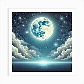 Full Moon In The Sky 35 Art Print