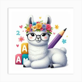 Llama Art Print