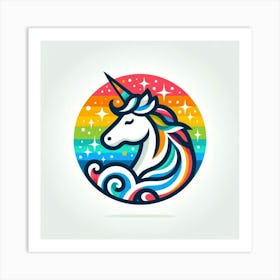 Unicorn Logo Art Print