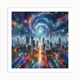 Futuristic City 11 Art Print