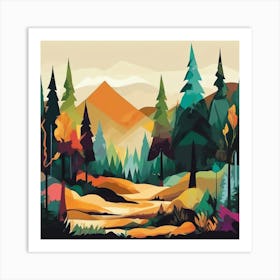 Landscape Forest Art Print