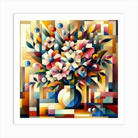 Flowers In A Vase 25 Art Print