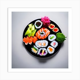 Sushi On A Plate Art Print