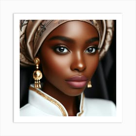 Beautiful African Woman Art Print