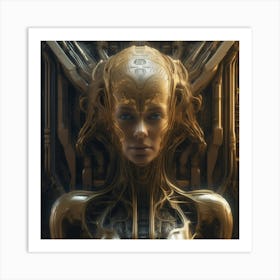 Futuristic Woman 22 Art Print