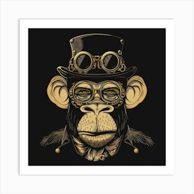 Steampunk Monkey 17 Art Print