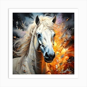 Fire Horse Art Print