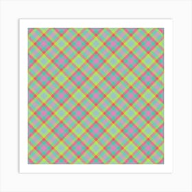 Plaid Fabric 184 Art Print