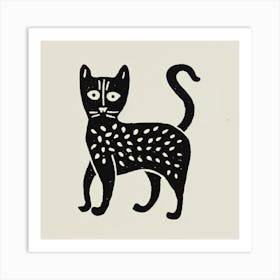 Cat Drawing Art Print