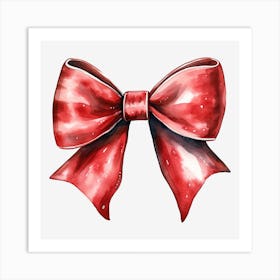 Red Bow 7 Art Print