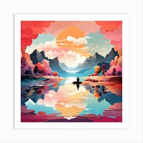 Meditative Landscape Art Print