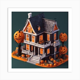 Halloween House 5 Art Print