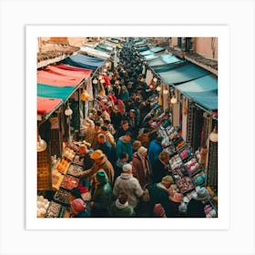 Marrakech Street Market Art Print