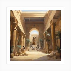 Egyptian Temple Art Print