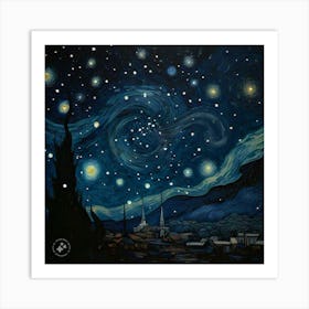 Beautiful night Art Print