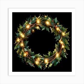 Christmas Wreath Art Print