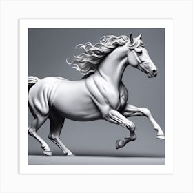 Horse Running Art Print