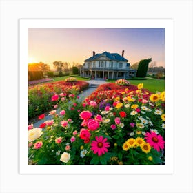 Flower Garden 1 Art Print