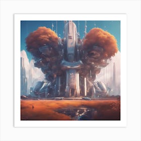 Futuristic City 7 Art Print