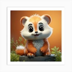 Cute Squirrel 1 Art Print