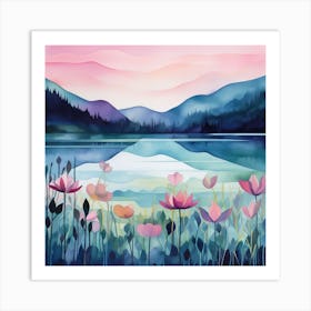 By The Lake Art Print