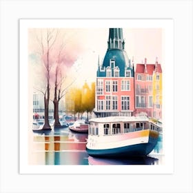 Amsterdam Harbor Art Print