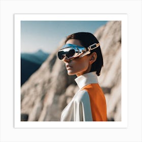 Futuristic Woman 3 Art Print