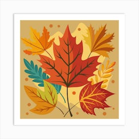 Autumn Leaves Art Print 2 Art Print