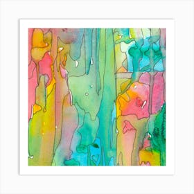 Modern Watercolor Painting, Abstract Art Art Print