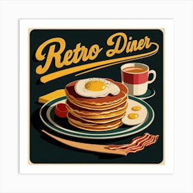 Retro Diner 1 Art Print