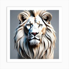 Lion Head 48 Art Print