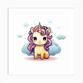 Cute Unicorn 257 Art Print