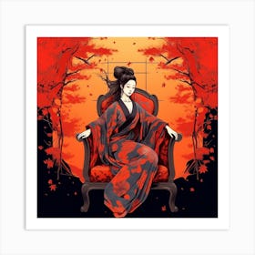 Geisha 3 Art Print