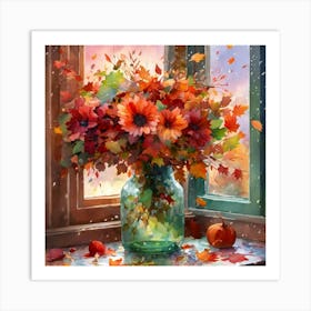 Flora S Evening Bouquet Art Print