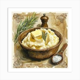 Creamy Mashed Potatoes Art Print