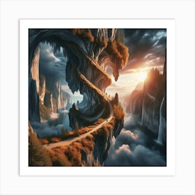 Fantasy Landscape Painting Art Print