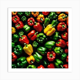 Colorful Peppers 85 Art Print