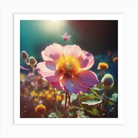 Flower Stock Videos & Royalty-Free Footage 5 Art Print