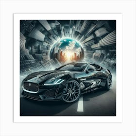 Jaguar F-Type 4 Art Print