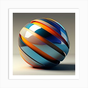 Abstract Sphere Art Print