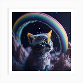 Cat Galaxy (74) Art Print