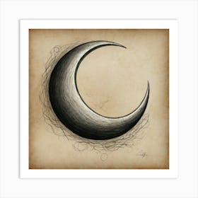 Crescent Moon Art Print