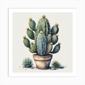 Cactus Oasis Art Print