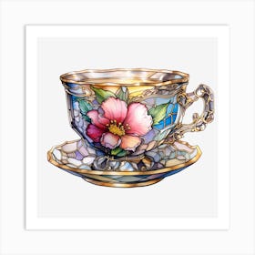 Tea Cup And Saucer Art Print