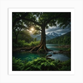 Tree In The Forest Art Print